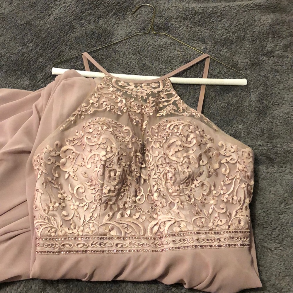 mauve dress